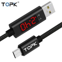 topk current and voltage display data and charging cable-1