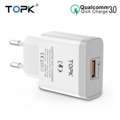 TOPK-18-Watt-Wall-Charger-Single-USB-Port-Quick-Charge-3-