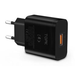 TOPK-18-Watt-Wall-Charger-Single-USB-Port-Quick-Charge-3-7