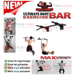 Wall Mounted Pull up Bar Ultimate Body Press Chin Up Bar - 3 Grips ...