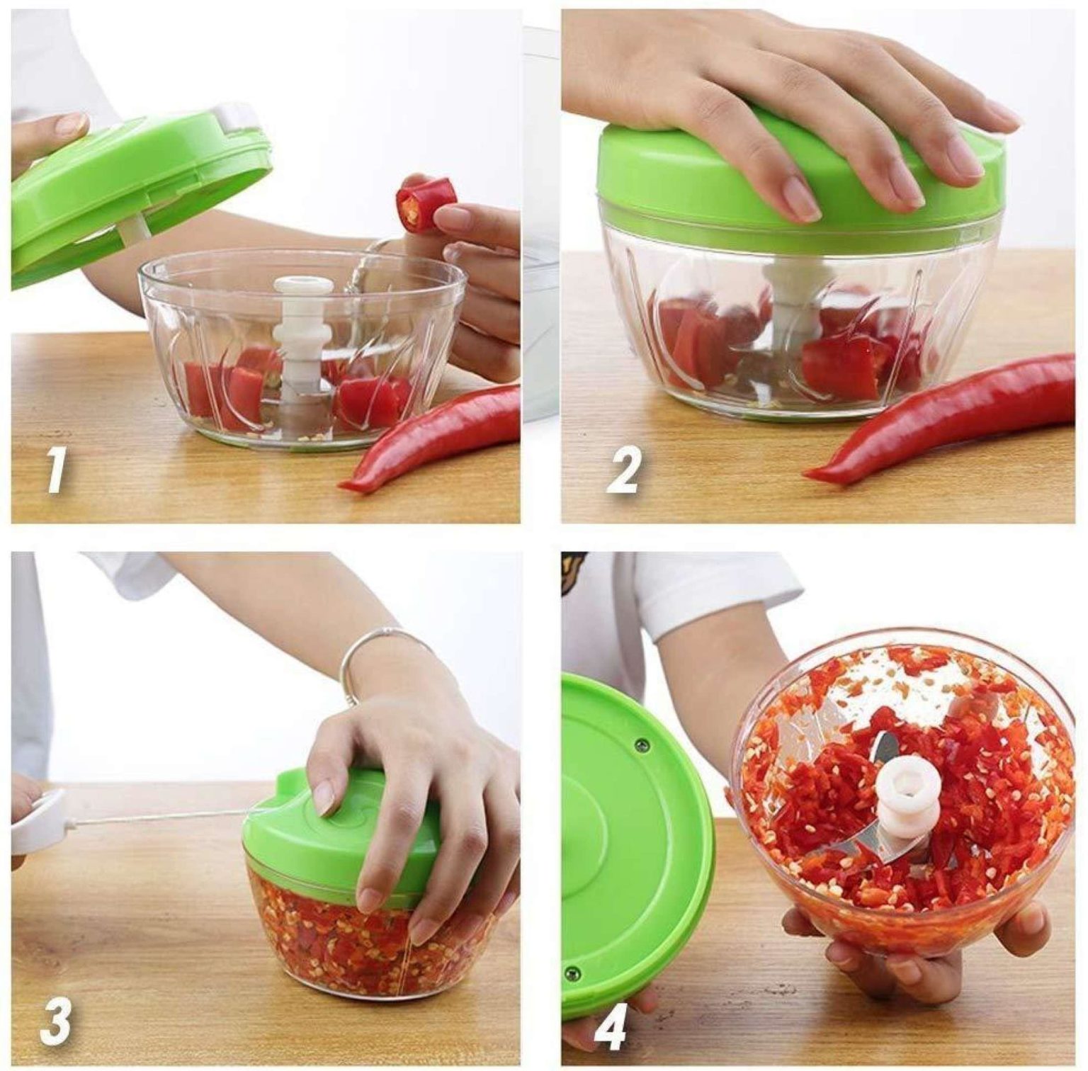 Easy Spin Cutter MultiFunctional Manual Food Chopper Online Home