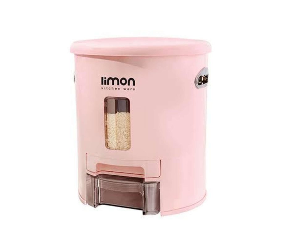 Limon Rice Box Food Storage Container - Flour Dispenser -10 Liter ...