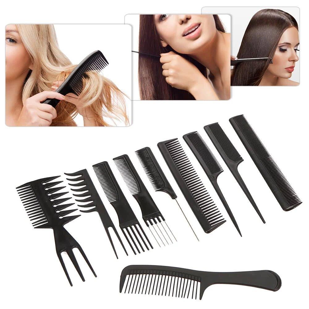 Hair Comb Set Professional Styling Kit - 10 Pieces - Online Home Shopping  in Pakistan | Best Deals - Fast Delivery