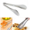 steel tong with mesh holes for cooking food serving