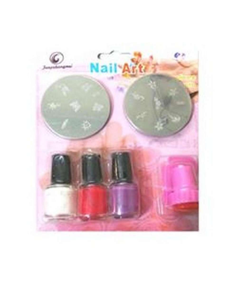 DIY Nail Art Stamping Kit For Women Nail Stamper Set With Nail Polish -  Online Home Shopping in Pakistan | Best Deals - Fast Delivery