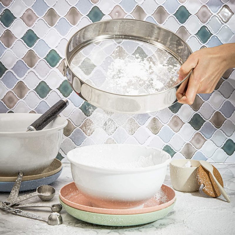 Stainless Steel Round Flour Sieve Strainers Set (3 Pack) Online