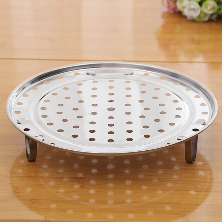 3 PCs Stainless Steel Steam Plate Steaming Rack 3 Legged Steamer Food