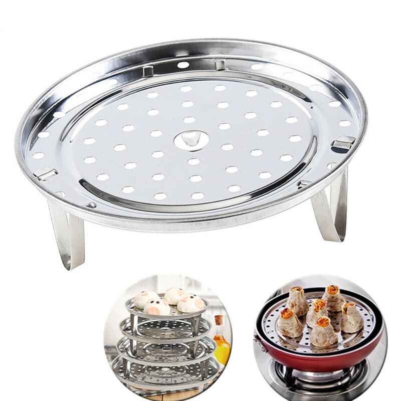 Stainless Steel Steamer Rack Insert Stock Pot Steaming Tray Stand 4