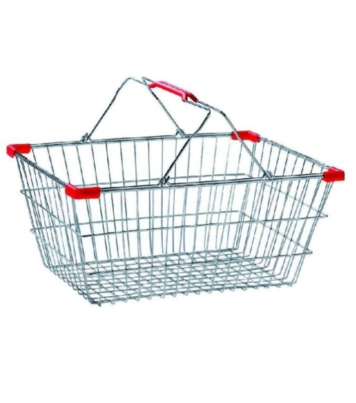 Mini Shopping Basket Stainless Steel 5.8 Inches Online Shopping in