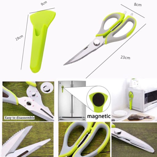Sharp Kitchen Scissor/Shears With Blade Cover - Herbs, BBQ - Image 4