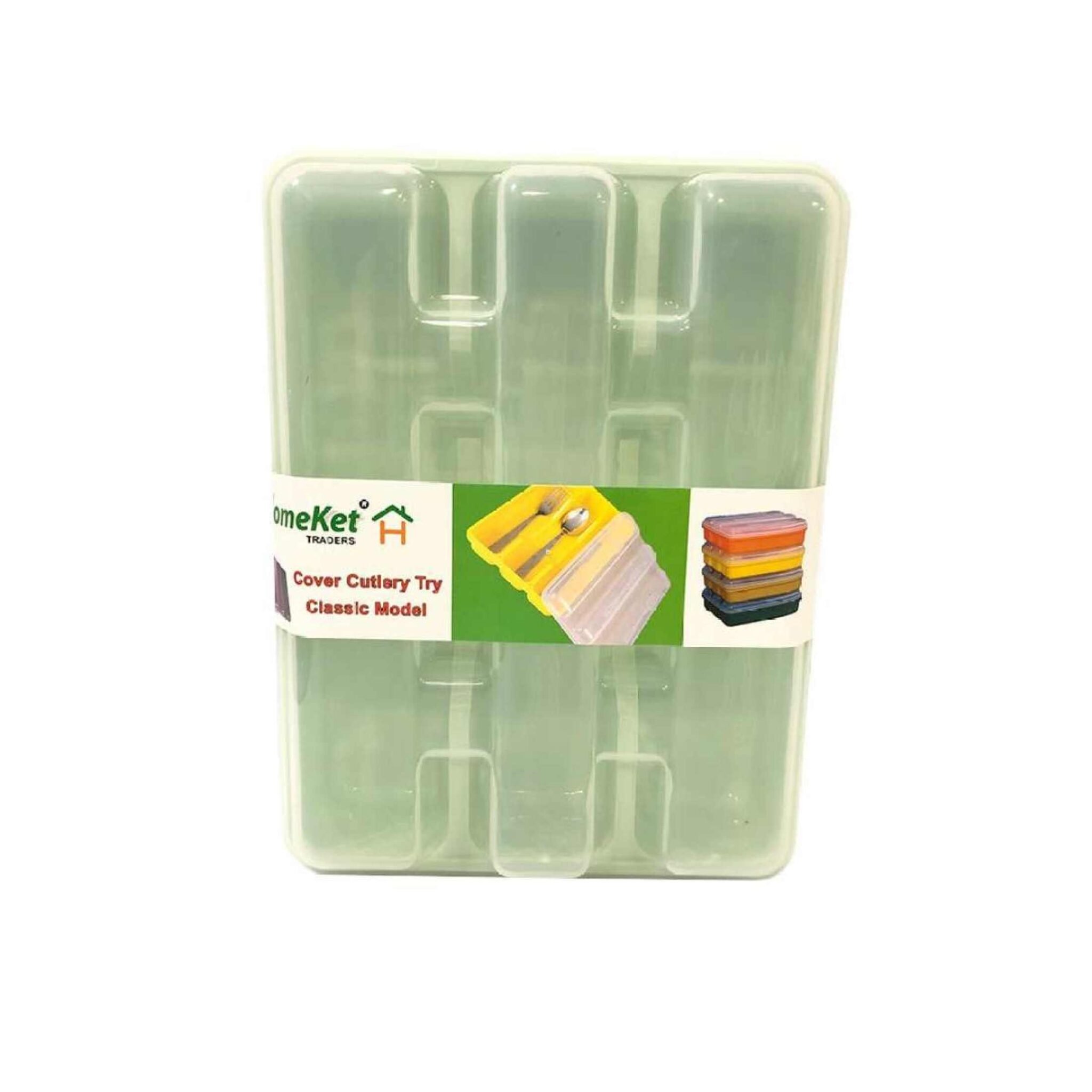 Cutlery Organizer Tray With Cover Spoon Holder Box With Lid Online