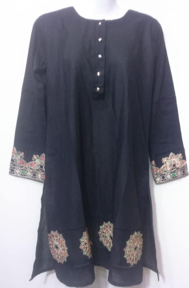 Cotton Kurti For Girls - Black - Small Size - Online Home Shopping in ...