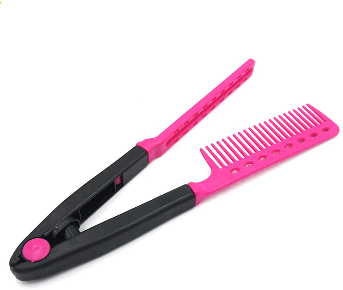 Foldable V Type Hair Straightener Hairdressing Comb Styling Clip Tool -  Online Home Shopping in Pakistan | Best Deals - Fast Delivery