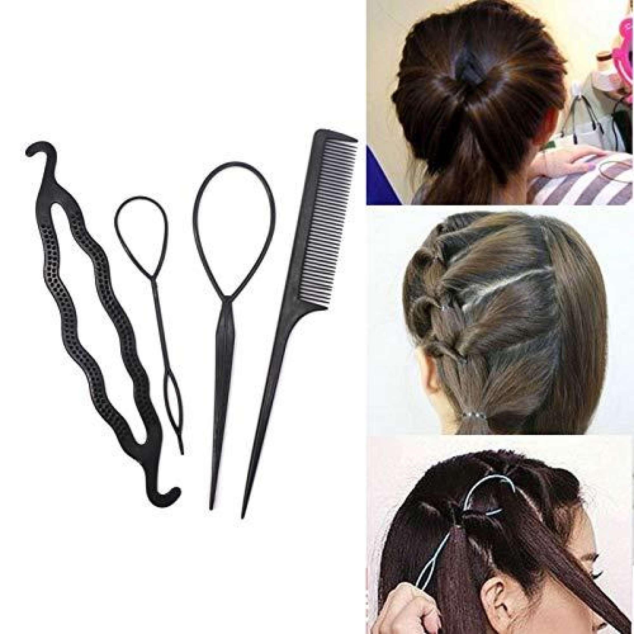 4Pcs/Set Women Girl's Magic Hair Twist Styling Tools - Online Home Shopping  in Pakistan | Best Deals - Fast Delivery