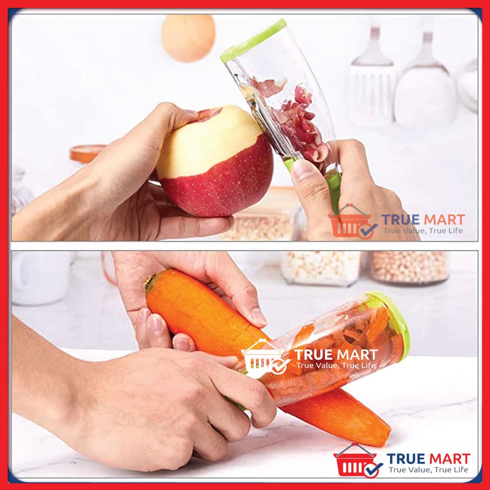 Fruits Peeler Vegetables Peeler With Skin Storage Container For Your Family  To Enjoy Fruit Anytime And Anywhere - Buy Fruits Peeler Vegetables Peeler  With Skin Storage Container For Your Family To Enjoy