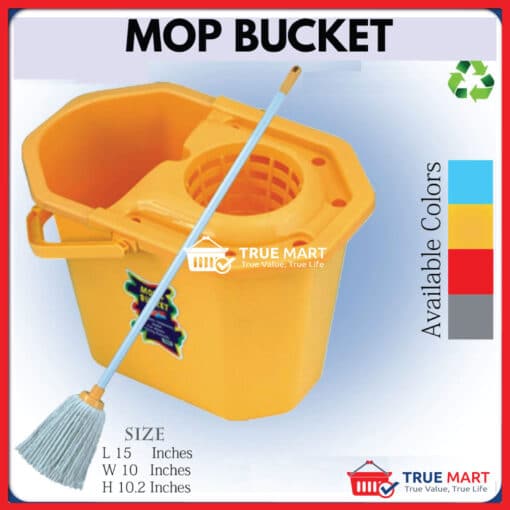 360 degree spin mop head brush handle with bucket