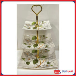 Alternative view of Three-Tier Serving Platter Melamine Cupcake Stand | Dessert Stand 