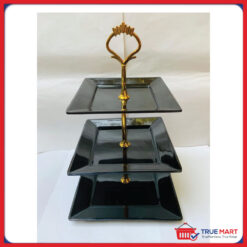 Three-Tier Serving Platter Melamine Cupcake Stand | Dessert Stand 