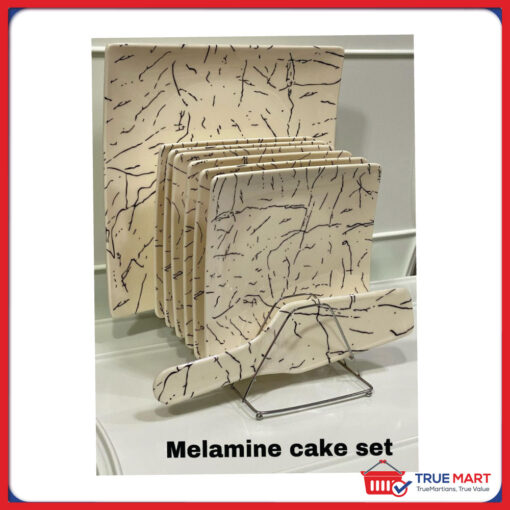 Melamine Cake Set 8Pcs - Square - Image 6