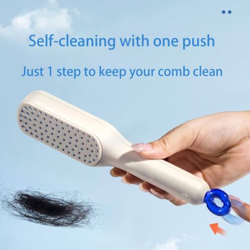 Self Cleaning Hair Brush Retractable Comb Anti-static Massage Comb For Women Smooth Hair - Image 9