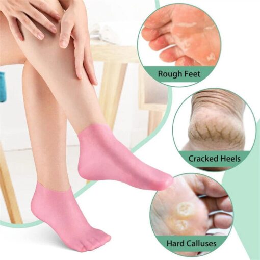 Silicone Socks For Dry Cracked Feet Foot Socks Moisturizing