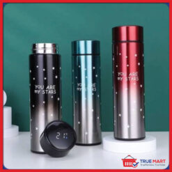  Star Print Temperature Vacuum Insulated Thermos Water Bottle With Led Display Stainless Steel  (500ml) 