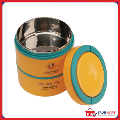  Stainless Steel Korean Style Round Multi-layer Lunch Box  - Image 3